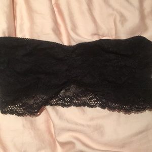 Black lace bandeau